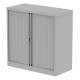 Qube 1000mm Side Tambour Cupboard No Shelves